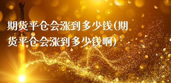 期货平仓会涨到多少钱(期货平仓会涨到多少钱啊)_https://www.fcdydaikuan.com_恒生指数直播室_第1张