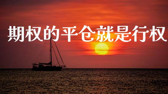 期权的平仓就是行权_https://www.fcdydaikuan.com_恒生指数直播室_第1张