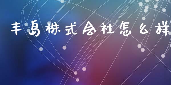 丰岛株式会社怎么样_https://www.fcdydaikuan.com_德指期货直播_第1张
