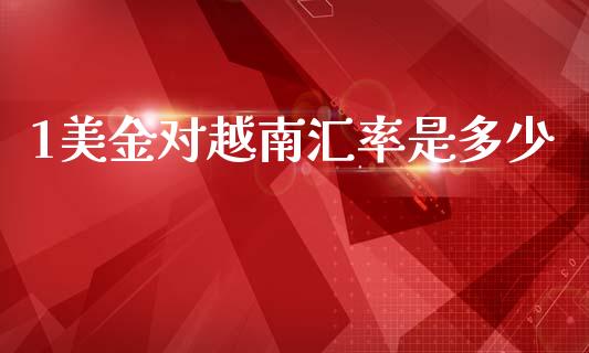 1美金对越南汇率是多少_https://www.fcdydaikuan.com_黄金期货直播_第1张
