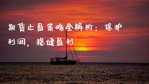 期货止盈策略全解析：保护利润，稳健盈利_https://www.fcdydaikuan.com_恒生指数直播室_第1张