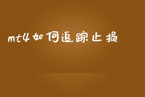 mt4如何追踪止损_https://www.fcdydaikuan.com_德指期货直播_第1张