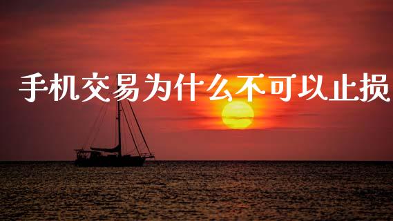 手机交易为什么不可以止损_https://www.fcdydaikuan.com_德指期货直播_第1张