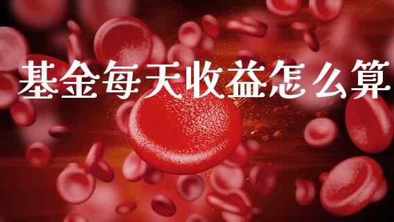 基金每天收益怎么算_https://www.fcdydaikuan.com_德指期货直播_第1张