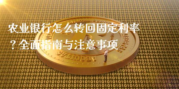 农业银行怎么转回固定利率？全面指南与注意事项_https://www.fcdydaikuan.com_恒指期货直播_第1张