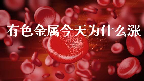有色金属今天为什么涨_https://www.fcdydaikuan.com_黄金期货直播_第1张