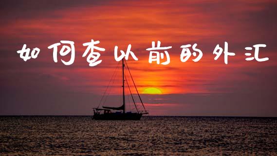 如何查以前的外汇_https://www.fcdydaikuan.com_恒生指数直播室_第1张
