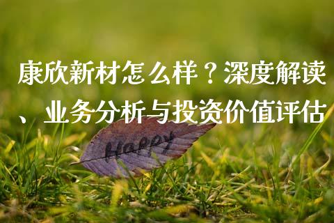 康欣新材怎么样？深度解读、业务分析与投资价值评估_https://www.fcdydaikuan.com_恒生指数直播室_第1张