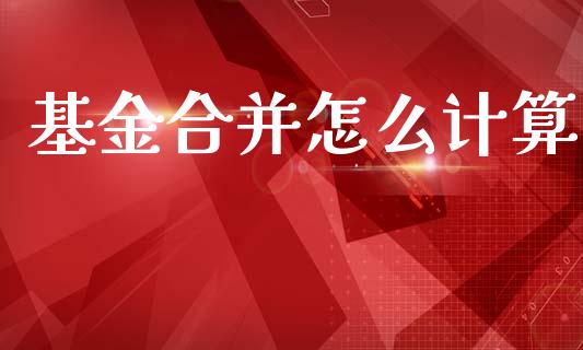 基金合并怎么计算_https://www.fcdydaikuan.com_黄金期货直播_第1张