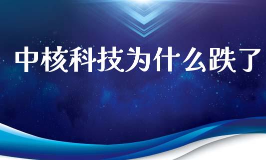 中核科技为什么跌了_https://www.fcdydaikuan.com_德指期货直播_第1张