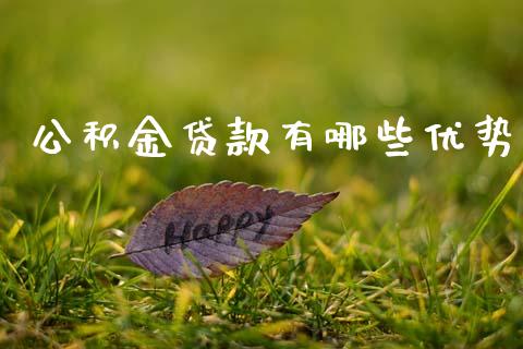 公积金贷款有哪些优势_https://www.fcdydaikuan.com_恒指期货直播_第1张