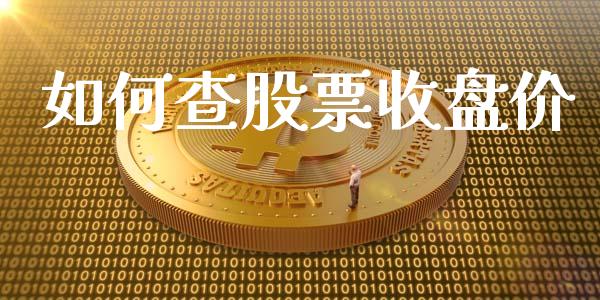 如何查股票收盘价_https://www.fcdydaikuan.com_德指期货直播_第1张