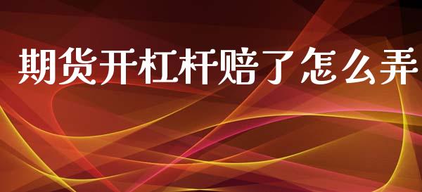 期货开杠杆赔了怎么弄_https://www.fcdydaikuan.com_恒生指数直播室_第1张