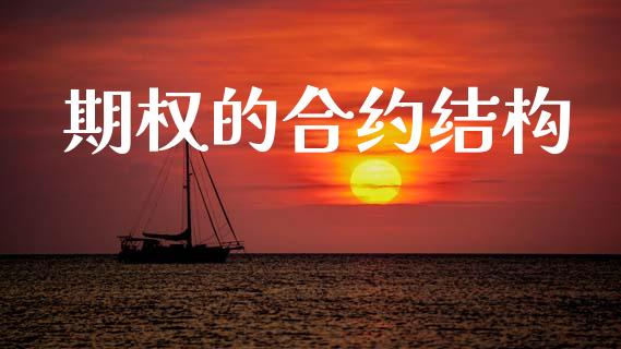 期权的合约结构_https://www.fcdydaikuan.com_恒生指数直播室_第1张