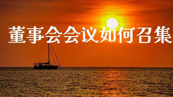 董事会会议如何召集_https://www.fcdydaikuan.com_黄金期货直播_第1张