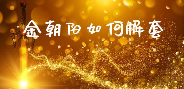 金朝阳如何解套_https://www.fcdydaikuan.com_恒指期货直播_第1张