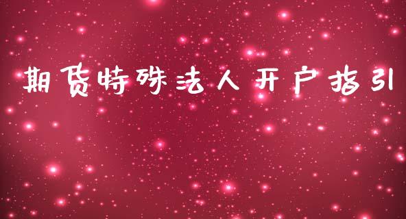 期货特殊法人开户指引_https://www.fcdydaikuan.com_恒生指数直播室_第1张