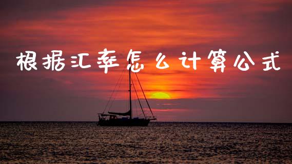 根据汇率怎么计算公式_https://www.fcdydaikuan.com_德指期货直播_第1张