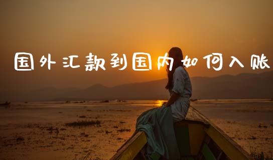 国外汇款到国内如何入账_https://www.fcdydaikuan.com_恒指期货直播_第1张