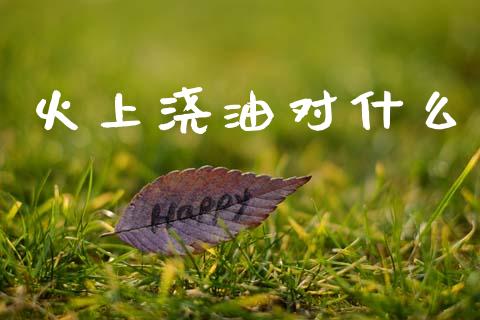 火上浇油对什么_https://www.fcdydaikuan.com_恒指期货直播_第1张