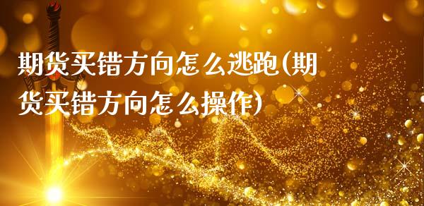 期货买错方向怎么逃跑(期货买错方向怎么操作)_https://www.fcdydaikuan.com_恒指期货直播_第1张