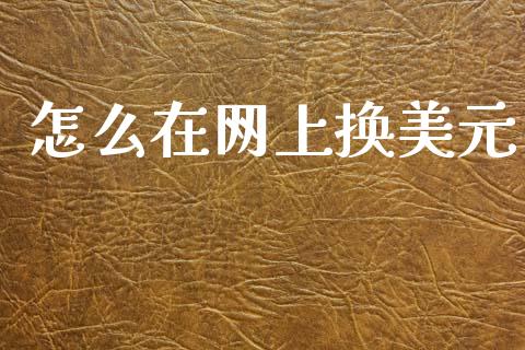 怎么在网上换美元_https://www.fcdydaikuan.com_黄金期货直播_第1张