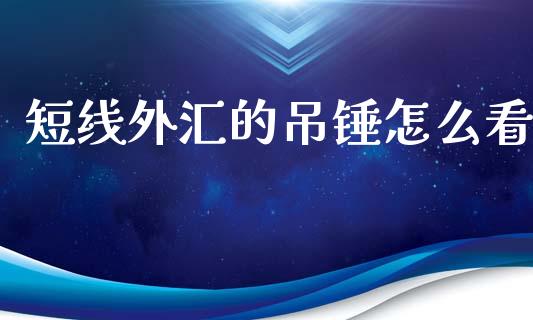 短线外汇的吊锤怎么看_https://www.fcdydaikuan.com_恒指期货直播_第1张