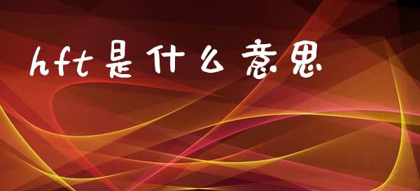 hft是什么意思_https://www.fcdydaikuan.com_德指期货直播_第1张