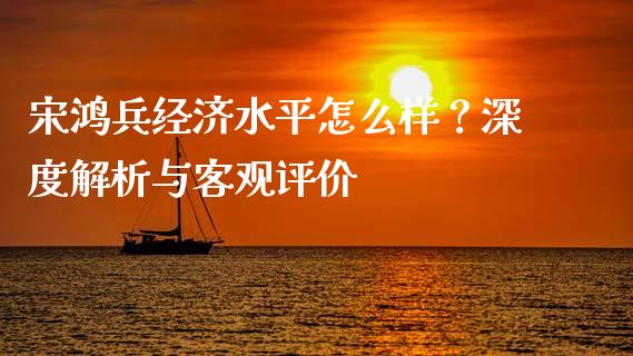 宋鸿兵经济水平怎么样？深度解析与客观评价_https://www.fcdydaikuan.com_德指期货直播_第1张