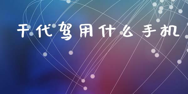干代驾用什么手机_https://www.fcdydaikuan.com_德指期货直播_第1张