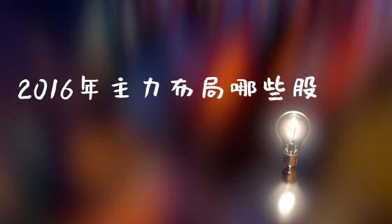 2016年主力布局哪些股_https://www.fcdydaikuan.com_黄金期货直播_第1张