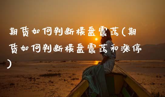期货如何判断横盘震荡(期货如何判断横盘震荡和涨停)_https://www.fcdydaikuan.com_恒指期货直播_第1张