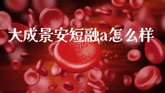 大成景安短融a怎么样_https://www.fcdydaikuan.com_恒指期货直播_第1张