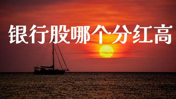 银行股哪个分红高_https://www.fcdydaikuan.com_黄金期货直播_第1张